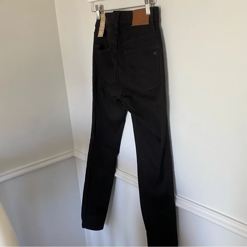 Bnwt Madewell High Rise Black 9” Skinny Jeans Sz 24 - Picture 8 of 9
